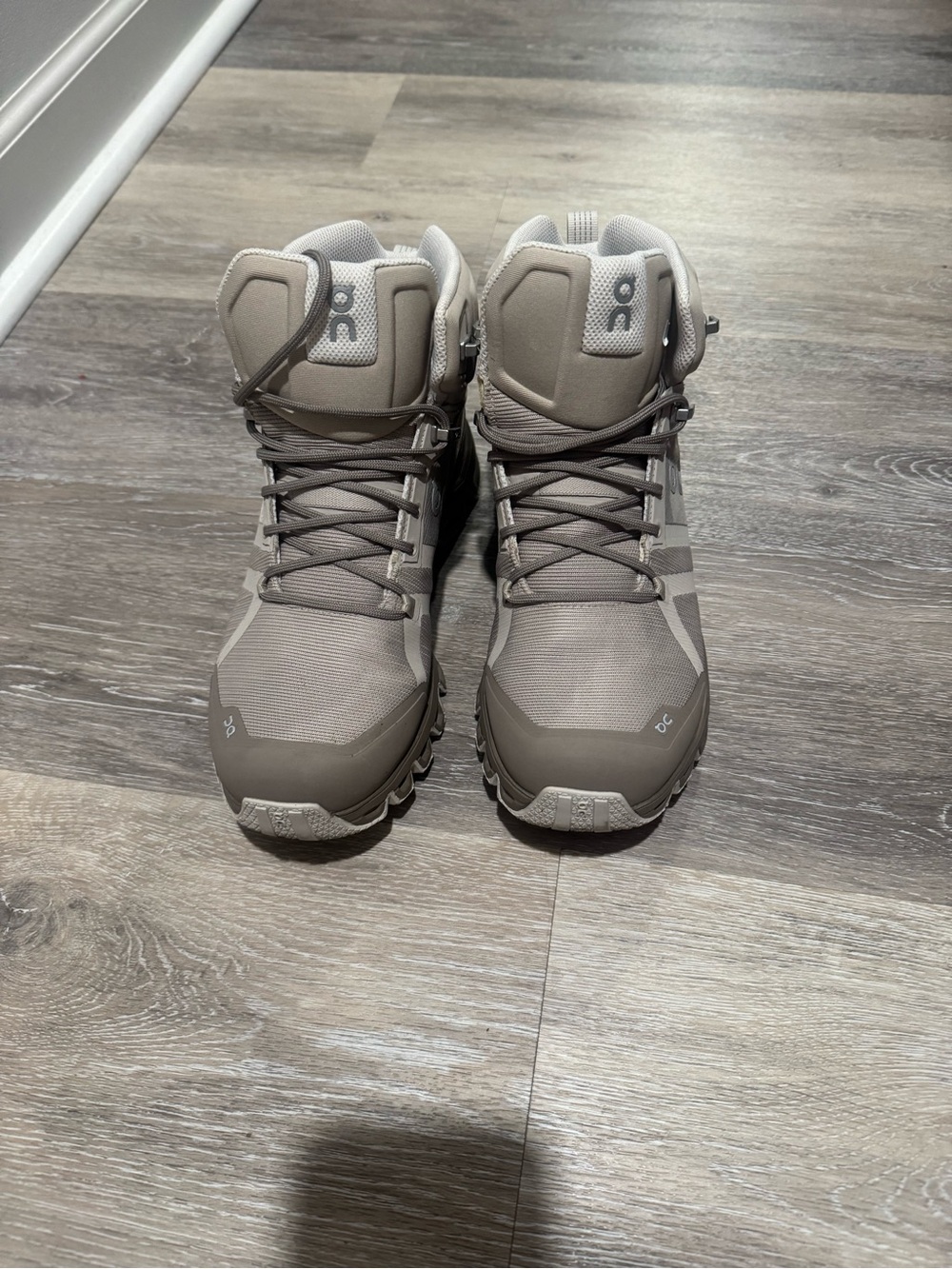 On Running Women's Winter Hiking Boots in Taupe